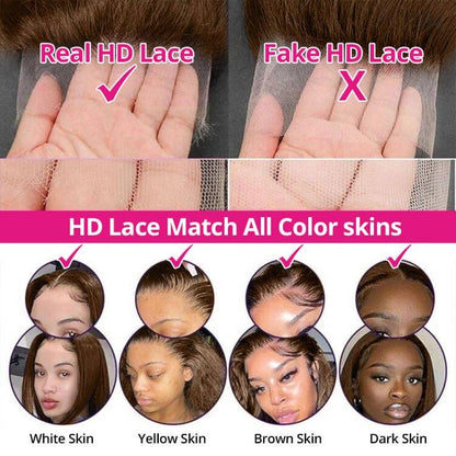 250 Density Curly Lace Front Wigs Human Hair Pre Plucked Hairline Glueless Wig 13x6 HD Lace Frontal Wigs for Women Ginger Orange Colored Ombre Wig Brazilian Virgin Hair 24 Inch