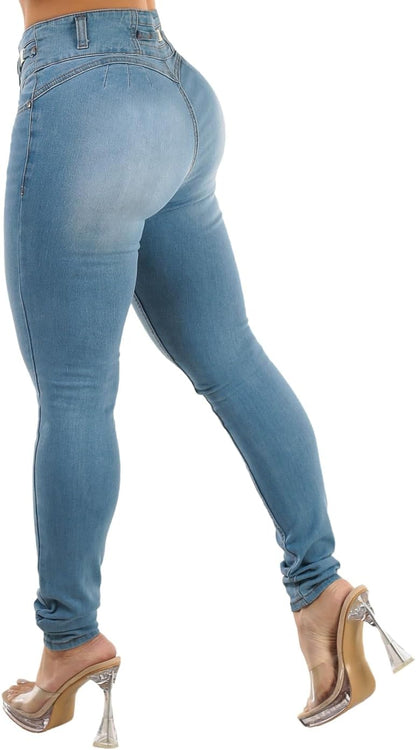 Butt Lifting Jeans for Women - High Waisted Skinny Levanta Cola Stretch Jeans