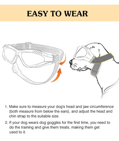 Small Dog Sunglasses UV Protection Goggles Eye Wear Protection with Adjustable Strap Doggy Heart Shape Anti-Fog Sunglasses for Pet Dogs Sun Glasses Doggie Windproof Glasses, Pink