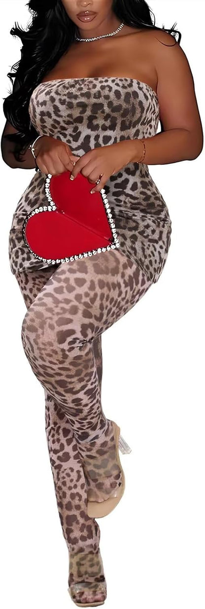 Kafiloe Sexy 3 Piece Outfits for Women Clubwear Lace Tube Mini Dress Top with Stockings Set Birthday Outfits