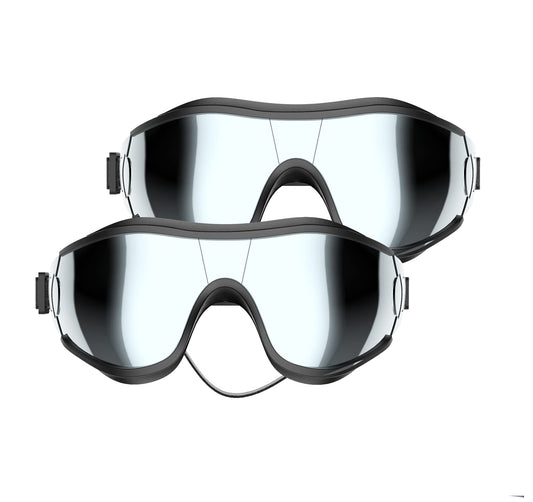 NVTED Dog Sunglasses Goggles, UV Wind Dust Fog Protection Pet Glasses Eye Wear Protection with Adjustable Strap for Medium or Large Dog (Pink)