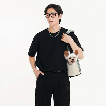 Summer is Here Pet Sling Carrier for Small Dog Cats Puppy Portable Tote Bag Pouch for Outdoor Travel Hiking