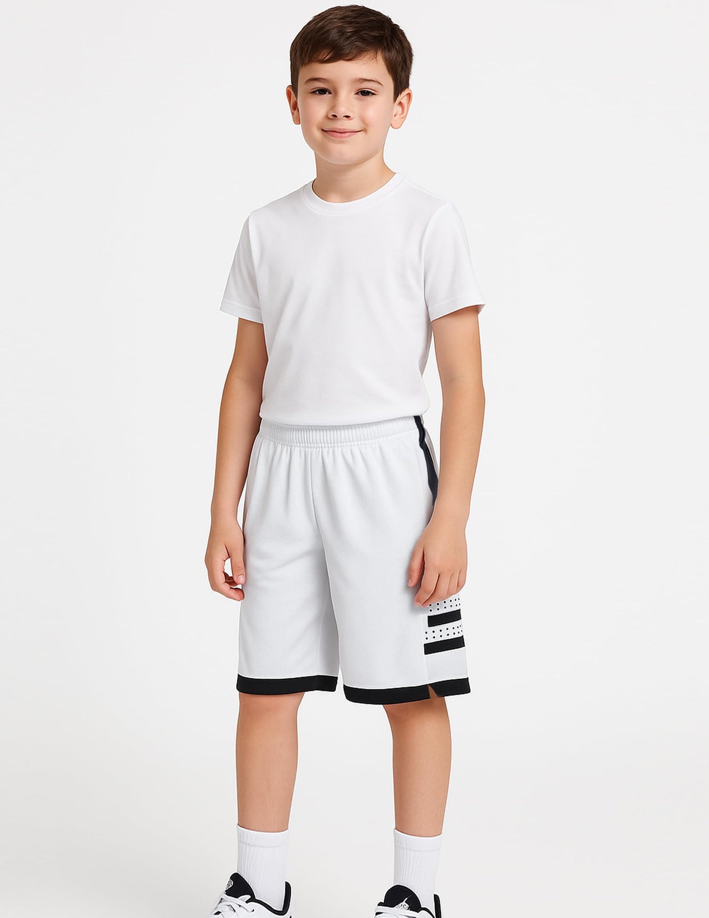 Liberty Imports 5 Pack Big Boys Youth Athletic Mesh Basketball Shorts with Pockets Quick Dry Activewear