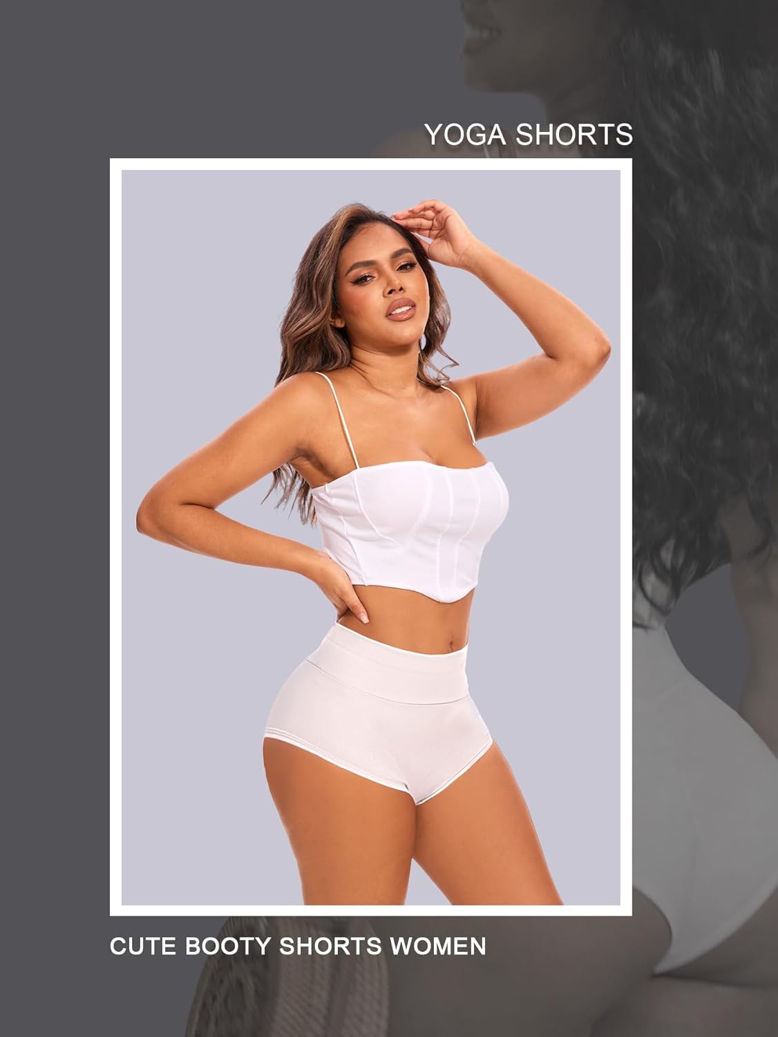 Cut Out Yoga Shorts Booty Butt Lifting Scrunch Shorts High Waisted Workout Gym Active Hot Pants