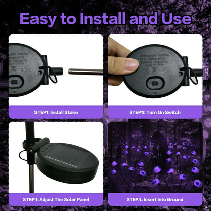 Halloween Decorations Outdoor Solar Scary Eyeball Lights,2PACKS 12LED Green Eyeball Swaying Firefly Lights,Waterproof Solar Halloween Path Lights for Yard/Garden/Lawn/Party Decor