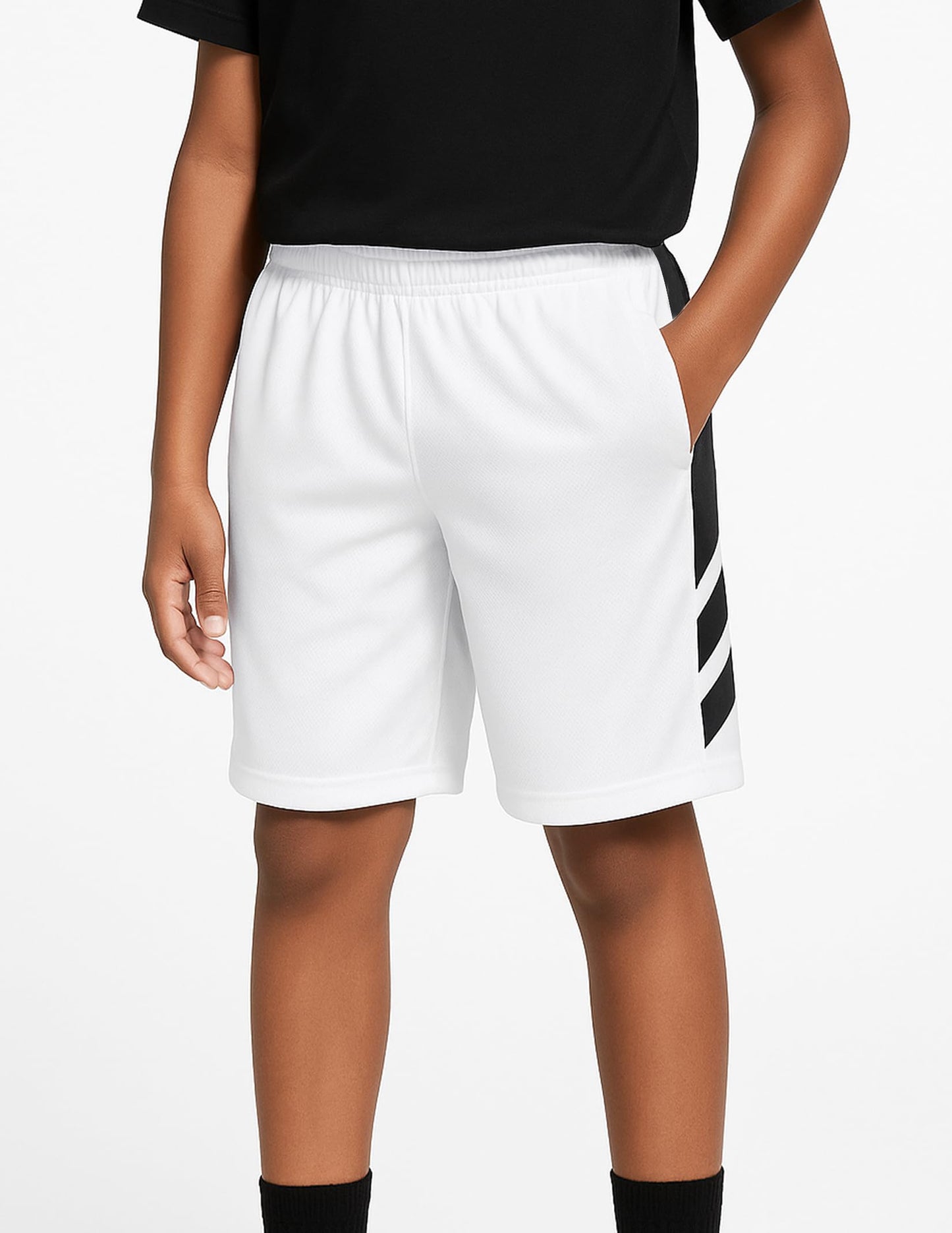 Liberty Imports 5 Pack Big Boys Youth Athletic Mesh Basketball Shorts with Pockets Quick Dry Activewear