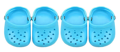 4 PCS Small Dog Sandals, Shoes for Dogs, Candy Colors Dog Sandals for Photo, Doggy Rubber Slipper Shoes Pink