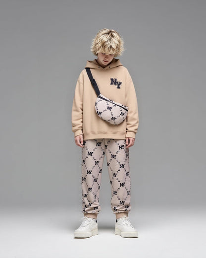 PureChapter Boys' Fashion 3Pcs Pullover Hoodies Sweatshirt Suit Crossbody Bag Stylish Clothes Kids Clothes