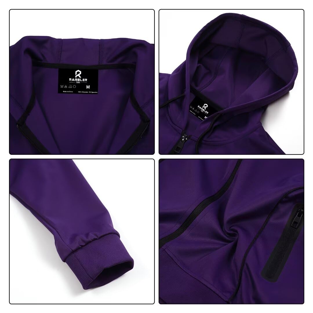 R RAMBLER 1985 Men's Tracksuit Active fashion Hoodie outifts zip sweatsuit set jogger sportswear