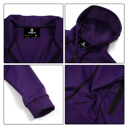 R RAMBLER 1985 Men's Tracksuit Active fashion Hoodie outifts zip sweatsuit set jogger sportswear