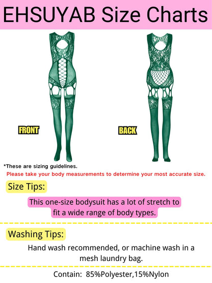 Women Body Stockings Sexy, Exotic Dancer Fishnets Lingerie Glow Party, Fishnet Bodysuit Rave Outfits Club Plus Size