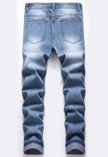 Boy's Skinny Fit Ripped Destroyed Distressed Fashion Kids Denim Jeans Pants