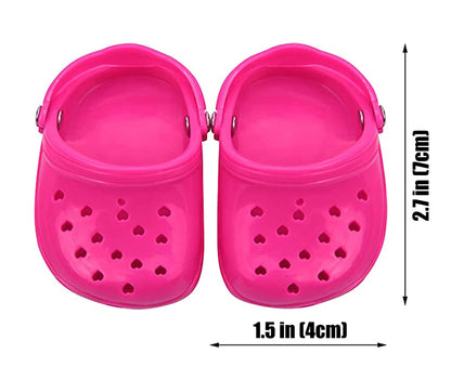 4 PCS Small Dog Sandals, Shoes for Dogs, Candy Colors Dog Sandals for Photo, Doggy Rubber Slipper Shoes Pink