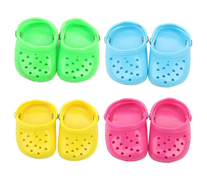 4 PCS Small Dog Sandals, Shoes for Dogs, Candy Colors Dog Sandals for Photo, Doggy Rubber Slipper Shoes Pink