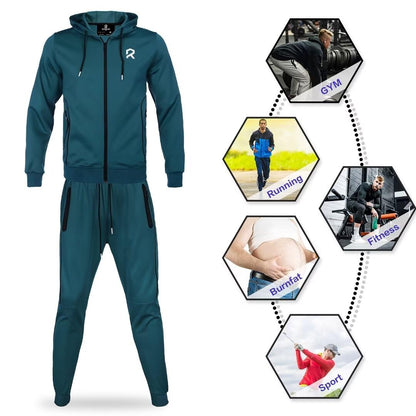 R RAMBLER 1985 Men's Tracksuit Active fashion Hoodie outifts zip sweatsuit set jogger sportswear