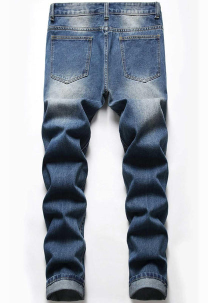 Boy's Skinny Fit Ripped Destroyed Distressed Fashion Kids Denim Jeans Pants