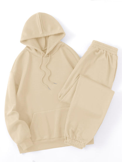 SOLY HUX Women's 2 Piece Outfits Letter Graphic Drawstring Long Sleeve Hoodies Sweatshirt and Sweatpants Set