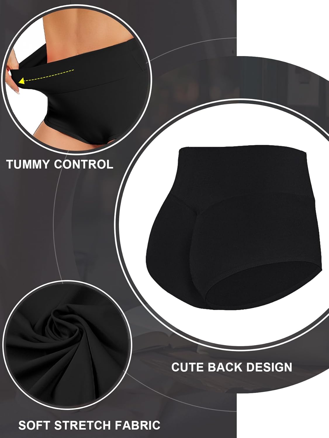 Cut Out Yoga Shorts Booty Butt Lifting Scrunch Shorts High Waisted Workout Gym Active Hot Pants