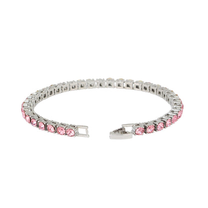 Charles Raymond Women's Big Rocks Bezel Colored Dial with Roman Numerals Fully Iced Out Watch - ST10327LA