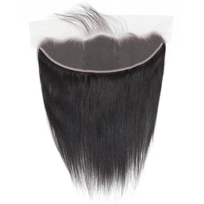 Hd Closure 5x5 Straight Closure 5x5 Transparent Lace Closure 12A Virgin Remy Human Hair Frontal Closure Pre Plucked With Baby Hair Natural Black Color(14inch)