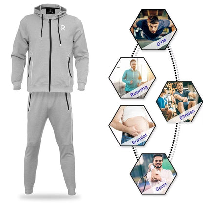R RAMBLER 1985 Men's Tracksuit Active fashion Hoodie outifts zip sweatsuit set jogger sportswear