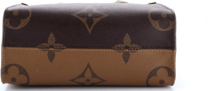 Pre-Loved OnTheGo Tote Reverse Monogram Giant PM, Brown