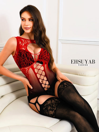 Women Body Stockings Sexy, Exotic Dancer Fishnets Lingerie Glow Party, Fishnet Bodysuit Rave Outfits Club Plus Size