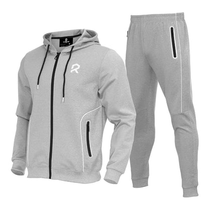 R RAMBLER 1985 Men's Tracksuit Active fashion Hoodie outifts zip sweatsuit set jogger sportswear