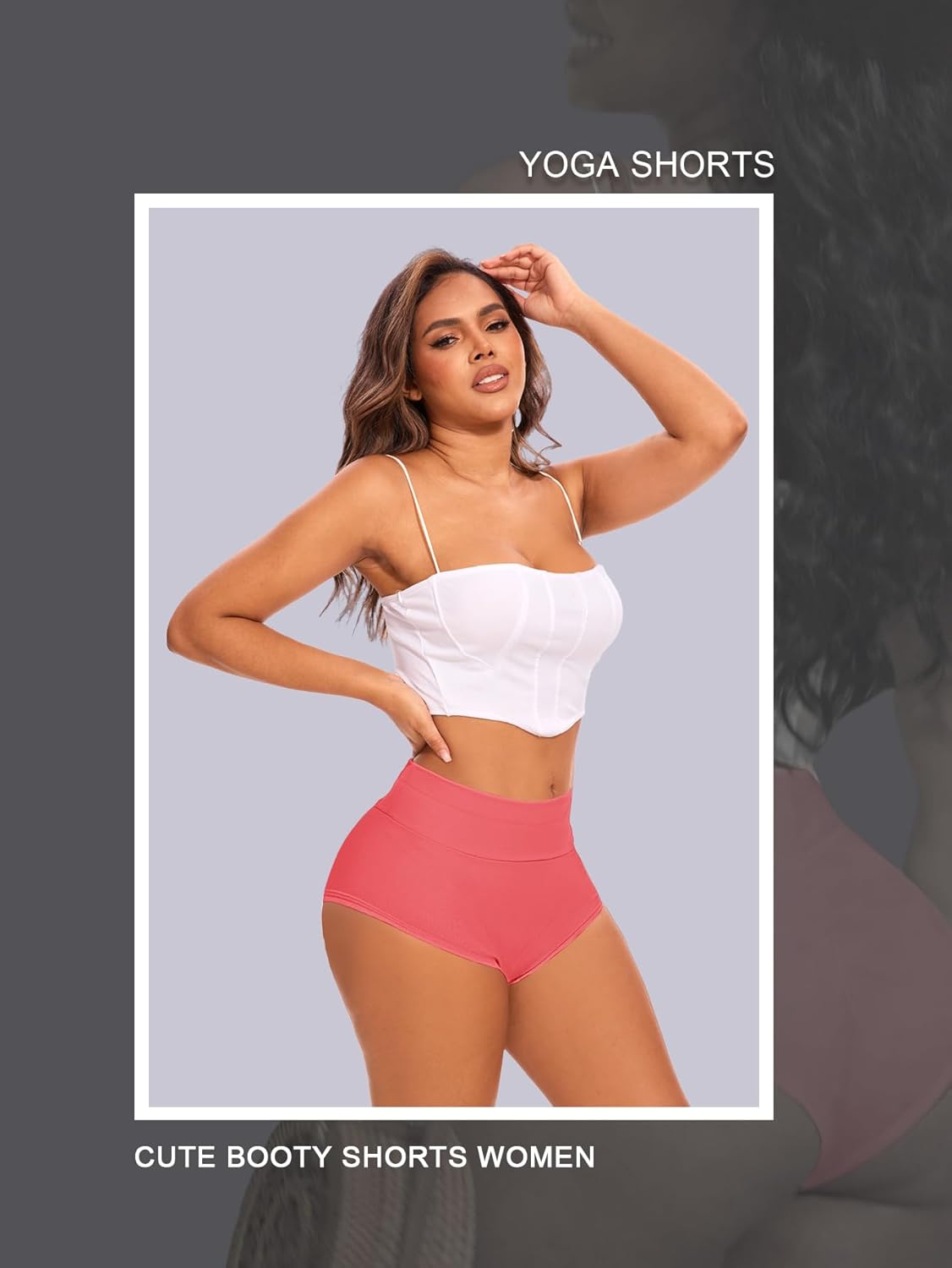 Cut Out Yoga Shorts Booty Butt Lifting Scrunch Shorts High Waisted Workout Gym Active Hot Pants