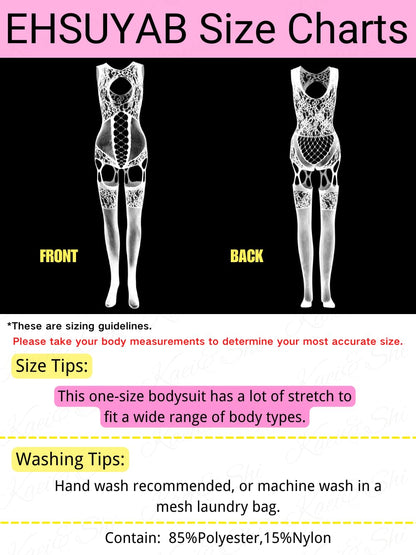 Women Body Stockings Sexy, Exotic Dancer Fishnets Lingerie Glow Party, Fishnet Bodysuit Rave Outfits Club Plus Size