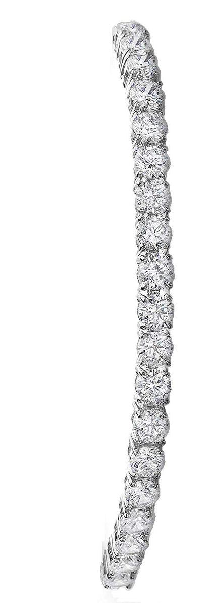 Charles Raymond Women's Big Rocks Bezel Colored Dial with Roman Numerals Fully Iced Out Watch - ST10327LA