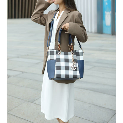 MKF Collection Tote Bag for Women, Handbag Set with Wallet-Top-Handle- Vegan Leather Purse