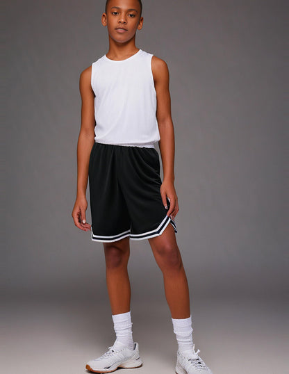 Liberty Imports 5 Pack Big Boys Youth Athletic Mesh Basketball Shorts with Pockets Quick Dry Activewear