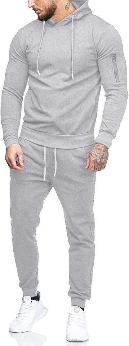 COOFANDY Men's Tracksuit 2 Piece Hooded Athletic Sweatsuits Casual Running Jogging Sport Suit Sets