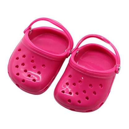 4 PCS Small Dog Sandals, Shoes for Dogs, Candy Colors Dog Sandals for Photo, Doggy Rubber Slipper Shoes Pink