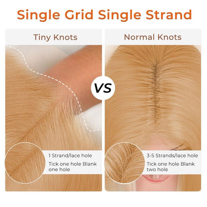 MEGOOD 200% Density Reddish Brown Deep Wave Lace Front Wigs Human Hair 13x4 HD Transparent Curly Human Hair Wig Pre Plucked 13X4 Ginger Wig Human Hair Glueless Colored Wigs With Baby Hair 18inch