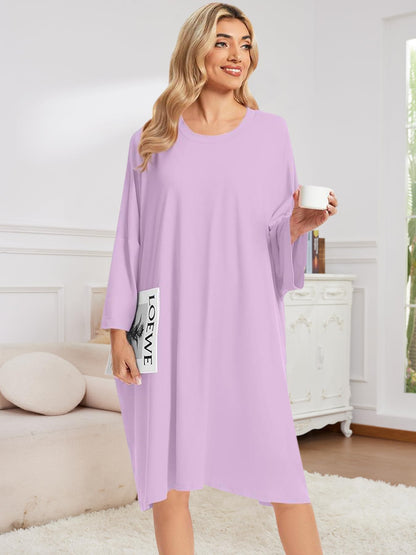 Plus Size Moo Moos for Women Oversized Sleep Shirts for Women Oversized Nightgown with Pocket Fit S-5XL