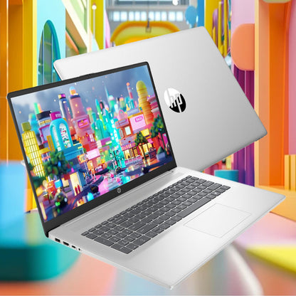 HP 2025 17 inch Business Laptop, 17.3" HD+ Touchscreen, Intel Core i5-1334U, Intel Graphics, 32GB RAM 1TB SSD, Numeric Keypad, Wi-Fi 6, HDMI, Fingerprint Reader, Windows 11 Pro, Silver, w/Accessory