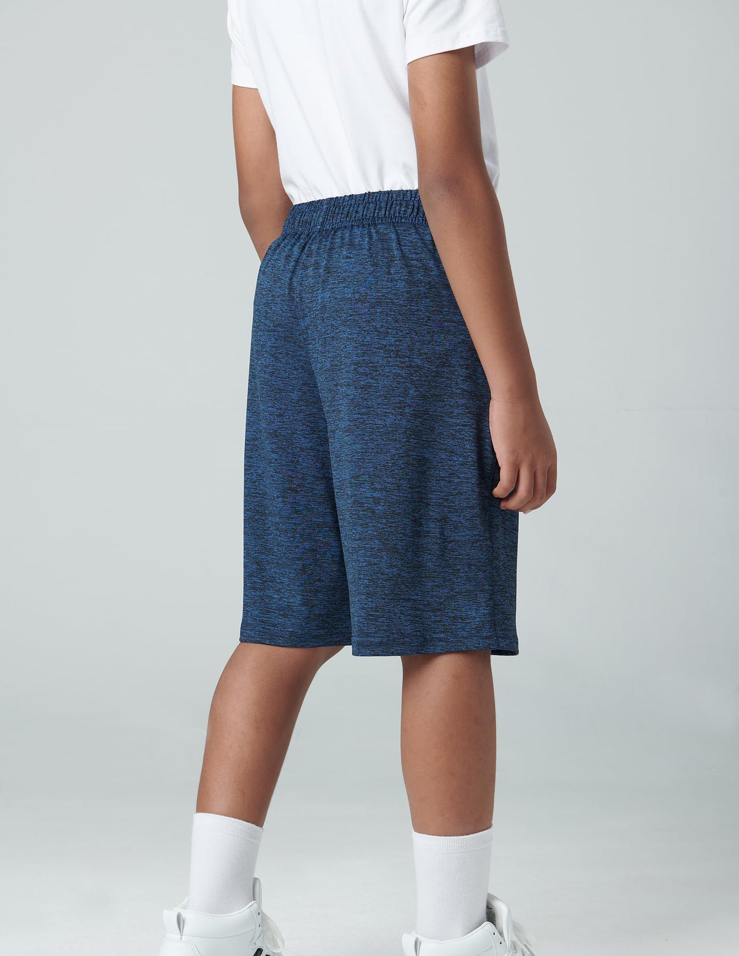 Liberty Imports 5 Pack Big Boys Youth Athletic Mesh Basketball Shorts with Pockets Quick Dry Activewear