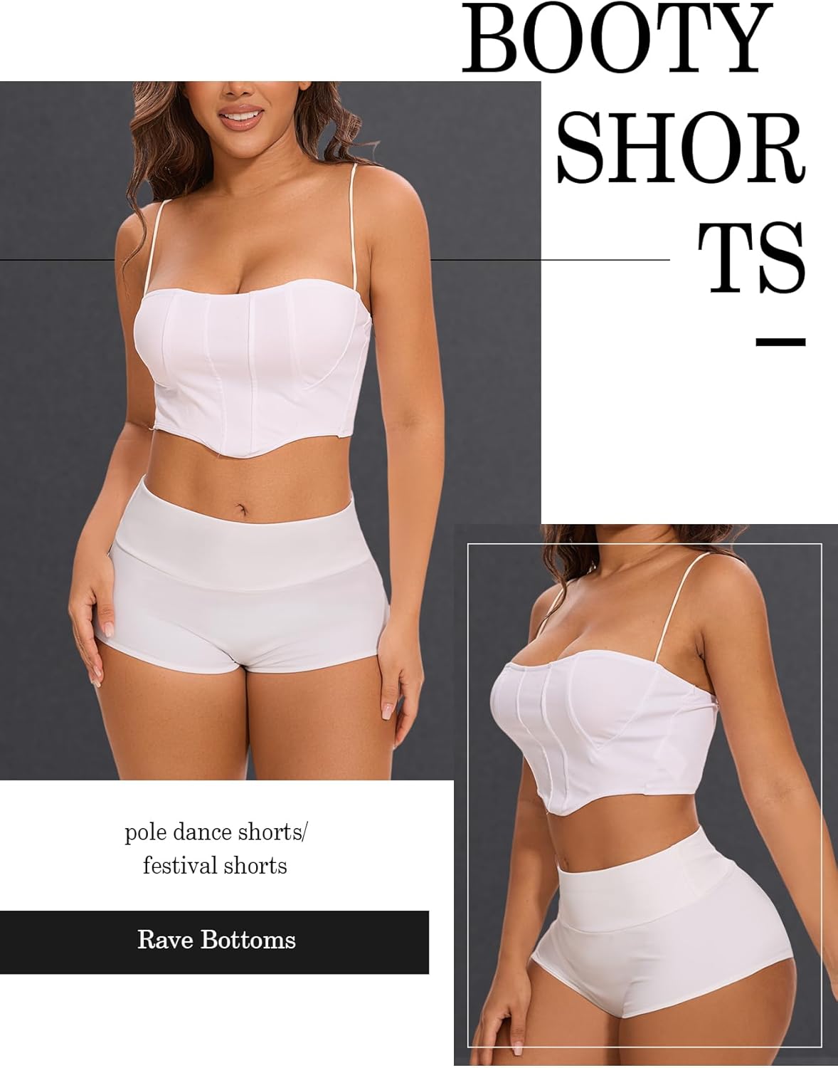 Cut Out Yoga Shorts Booty Butt Lifting Scrunch Shorts High Waisted Workout Gym Active Hot Pants