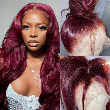 250 Density Curly Lace Front Wigs Human Hair Pre Plucked Hairline Glueless Wig 13x6 HD Lace Frontal Wigs for Women Ginger Orange Colored Ombre Wig Brazilian Virgin Hair 24 Inch