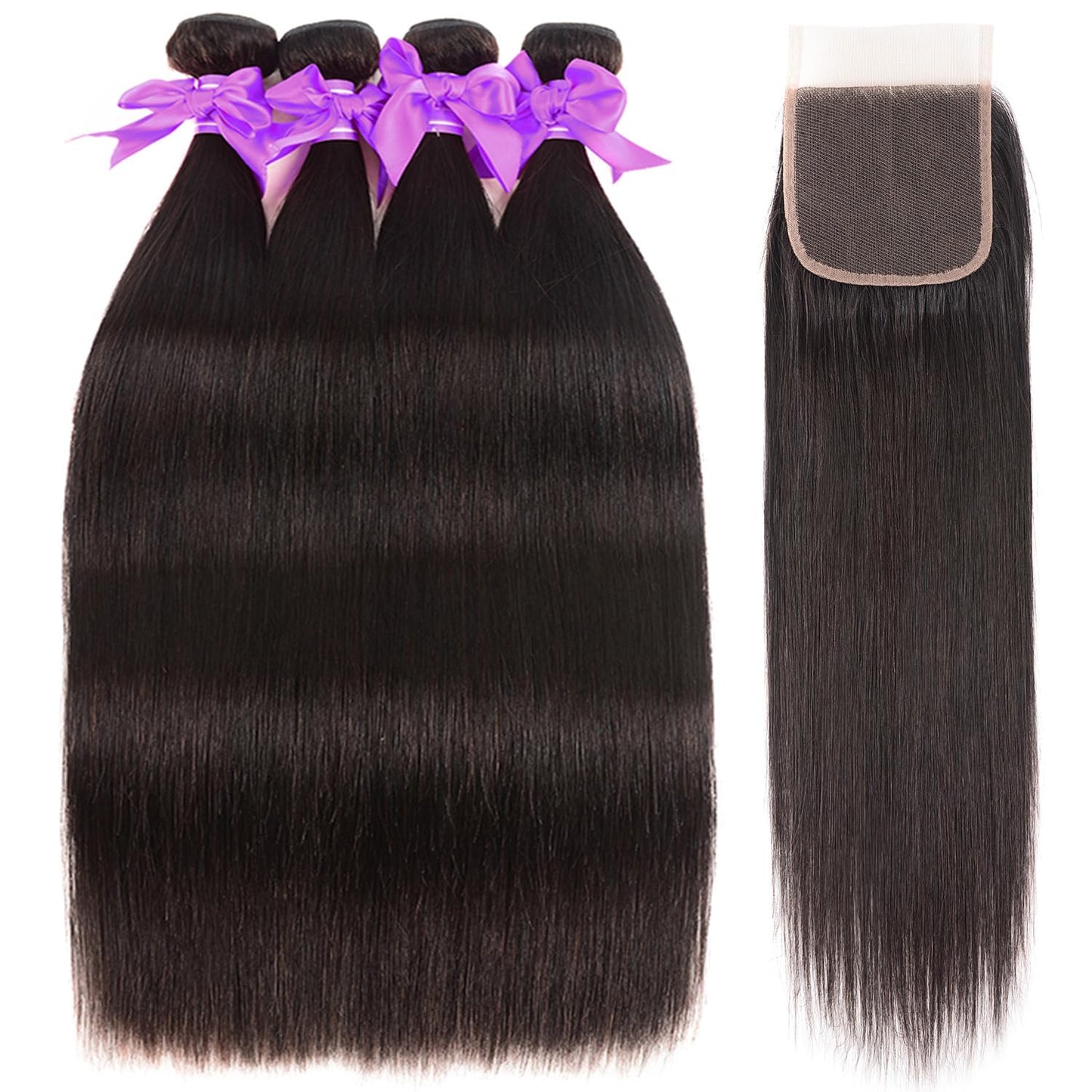 Straight Bundles Human Hair 10A Human Hair 3 Bundles Straight Hair 22 24 26 Inch Brazilian Virgin Deals Human Hair Extensions Natural Color