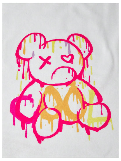 SOLY HUX Girl's Graphic 3 Piece Outfits Sheer Crop Tee and Cami Top with Jeans Pants Set