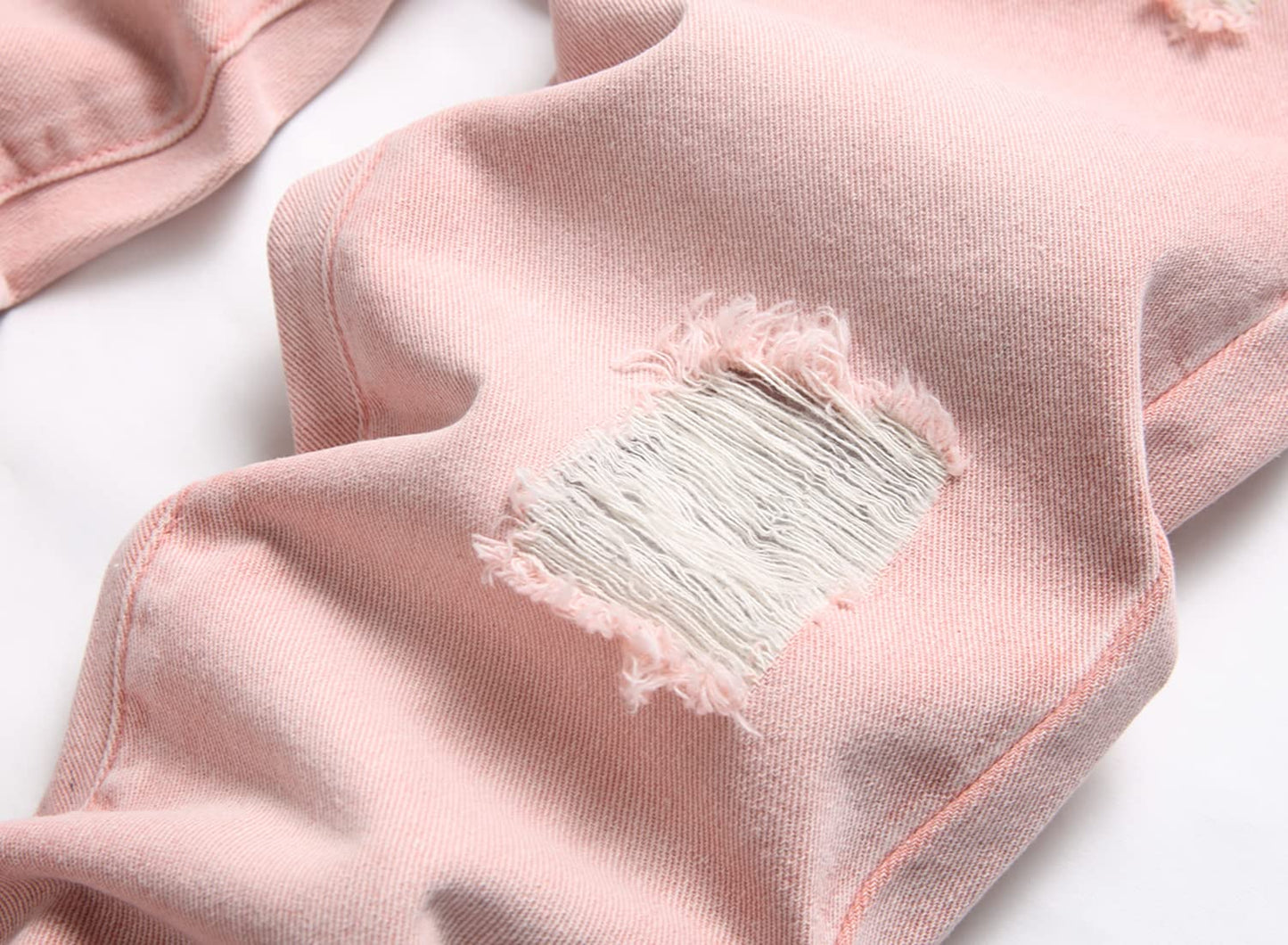 Boy's Skinny Fit Comfy Jeans Ripped Destroyed Distressed Stylish Slim Washed Denim Jeans Pants