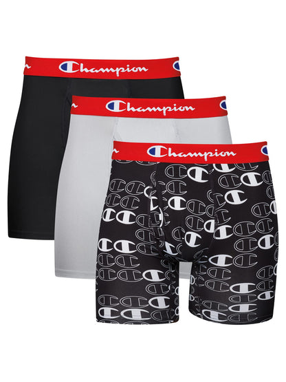 Underwear Boxer Briefs, Everyday Active, Lightweight Stretch, 3-pack