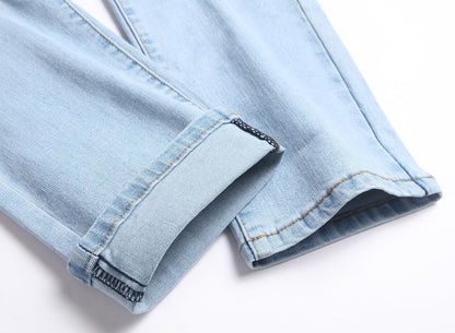 Fashion Slim Jeans Men Stretch Denim Pants