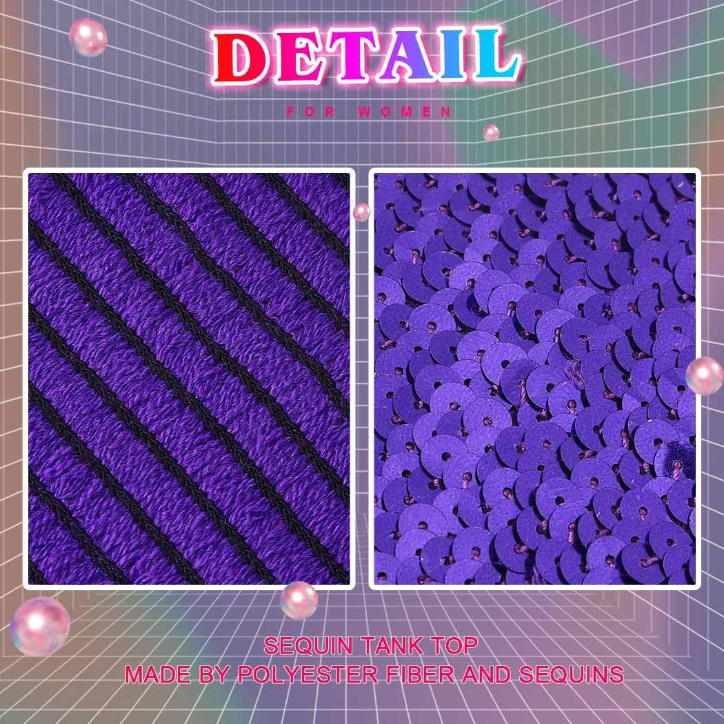 Nicute Sequin Tube Top Sparkly Crop Tops for Women