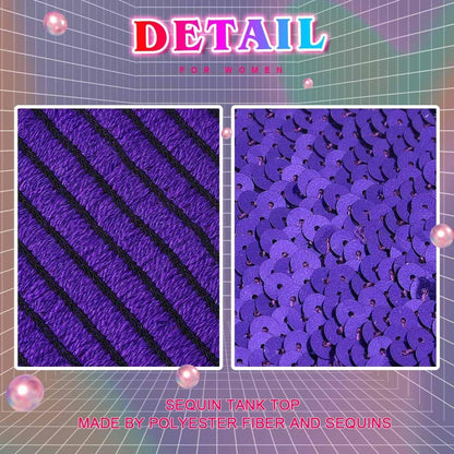 Nicute Sequin Tube Top Sparkly Crop Tops for Women