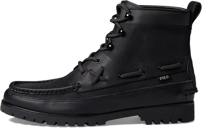 Polo Ralph Lauren Men's Ranger Mid Leather & Oxford Sneaker Boot Fashion