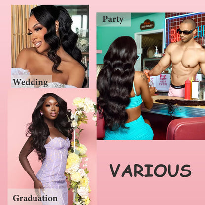 12A Human Hair Bundles with Closure Body Wave Bundles 20 22 24+18 Inch 5X5 HD Lace Closure Human Hair 100% Brazilian Virgin Hair Extensions 3 Bundles Deals Hair Quick Weave Bundle for Women